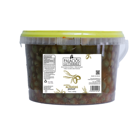 ACEITUNAS PARTIDAS ALIÑADAS 4500gr